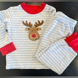 Squiggles by Charlie reindeer matching set 2T (runs a bit bigger) EUC